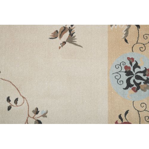 Tapis Tissé En Viscose Cherina 120x170 Cm - Beige