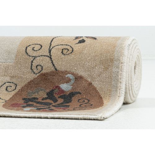 Tapis Tissé En Viscose Cherina 120x170 Cm - Beige