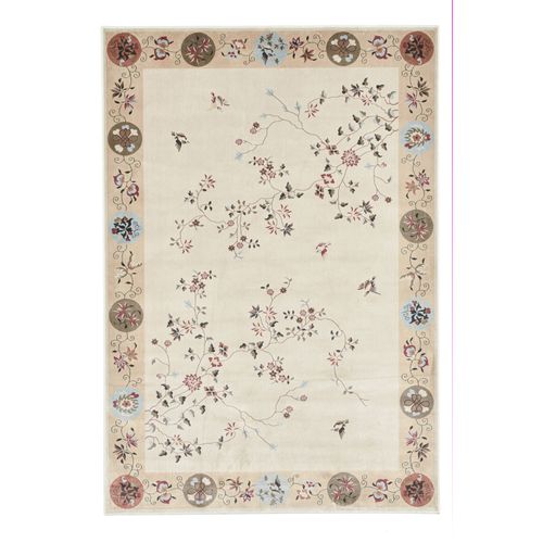 Tapis Tissé En Viscose Cherina 240x340 Cm - Beige