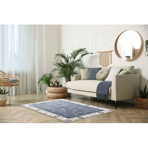 Tapis Tissé En Viscose Cherina 240x340 Cm - Gris