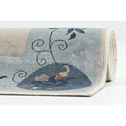 Tapis Tissé En Viscose Cherina 160x230 Cm - Bleu Clair