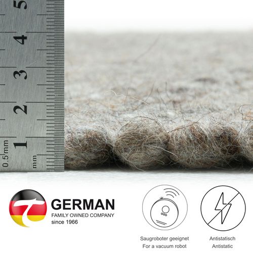 Tapis Réversible En Laine Alpen 190x250 Cm - Marron