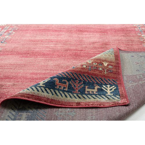 Tapis Tissé En Viscose Cherina 160x230 Cm - Rouge