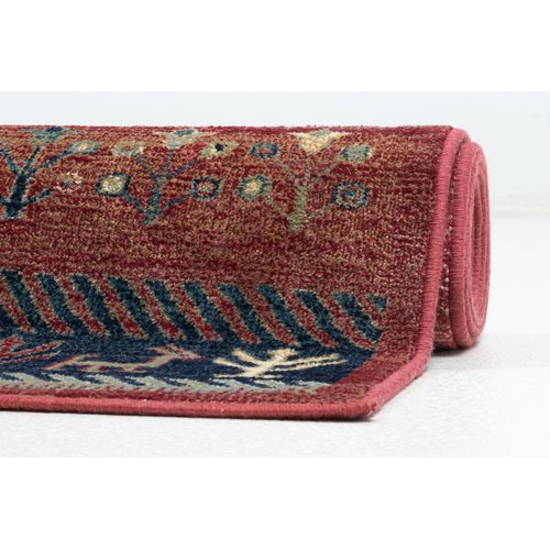 Tapis Tissé En Viscose Cherina 160x230 Cm - Rouge