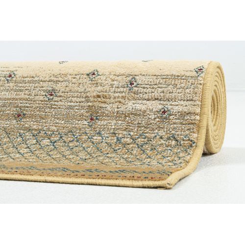 Tapis Tissé En Viscose Cherina 60x120 Cm - Beige