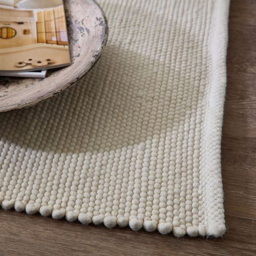 Tapis Réversible En Laine Alpen 40x60 Cm - Beige