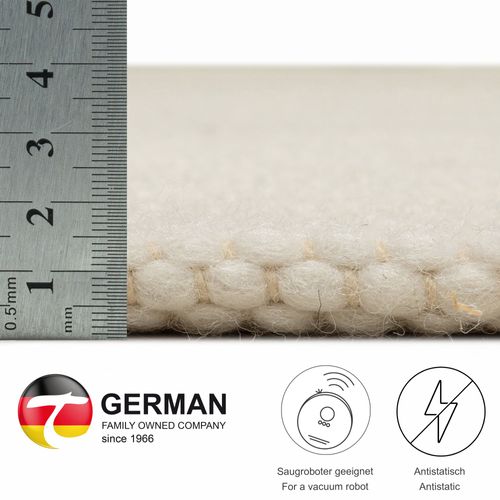 Tapis Réversible En Laine Alpen 170x240 Cm - Beige