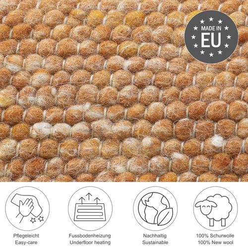 Tapis Réversible En Laine Alpen 40x60 Cm - Terracotta