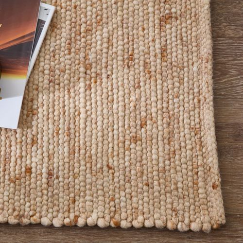 Tapis Réversible En Laine Alpen 120x180 Cm - Beige Foncé