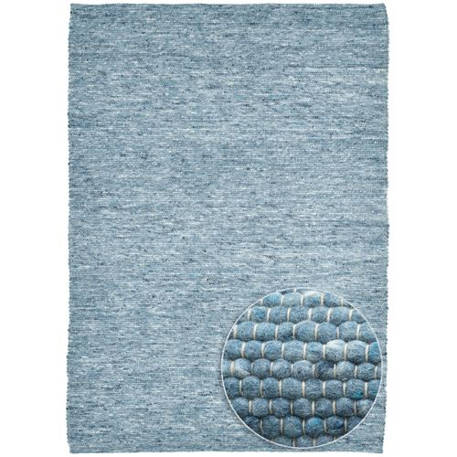 Tapis Réversible En Laine Alpen 120x180 Cm - Bleu