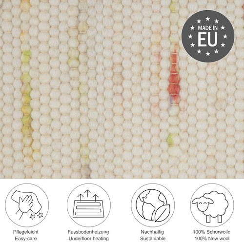 Tapis Réversible En Laine Alpen 190x250 Cm - Multicolore