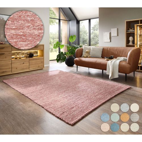Tapis Réversible En Laine Alpen 70x140 Cm - Rouge