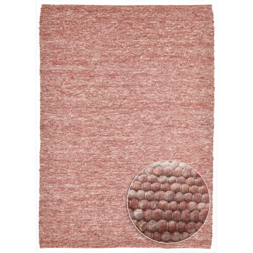 Tapis Réversible En Laine Alpen 70x140 Cm - Rouge
