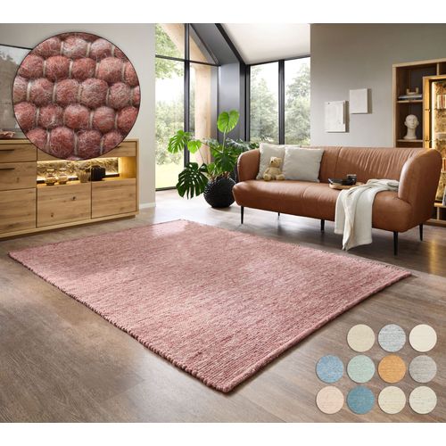Tapis Réversible En Laine Alpen 190x250 Cm - Rouge