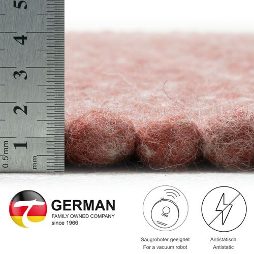 Tapis Réversible En Laine Alpen 190x250 Cm - Rouge