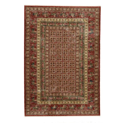 Tapis Tissé à Bordures Beatrice 60x130 Cm - Rouge