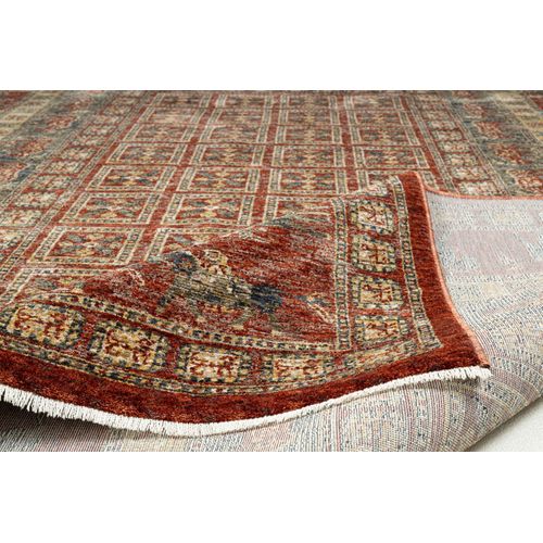 Tapis Tissé à Bordures Beatrice 60x130 Cm - Rouge