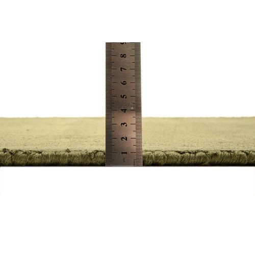 Tapis En Viscose Tissé Main Aspect Vieilli - Shine 85x155 Cm - Vert Sapin