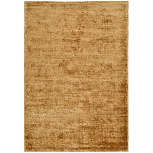 Tapis En Viscose Tissé Main Aspect Vieilli - Shine 85x155 Cm - Ocre