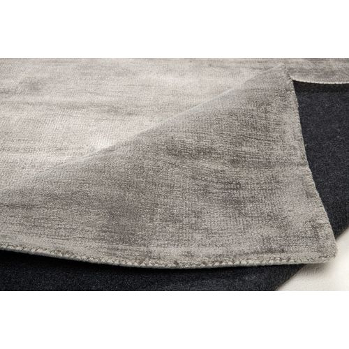 Tapis En Viscose Tissé Main Aspect Vieilli - Shine 65x135 Cm - Gris
