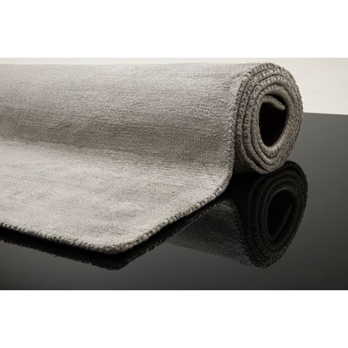 Tapis En Viscose Tissé Main Aspect Vieilli - Shine 65x135 Cm - Gris