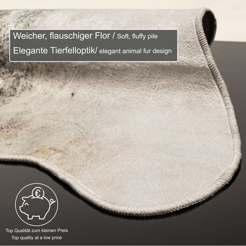 Tapis En Fourrure Synthétique Emilia 170x220 Cm - Blanc