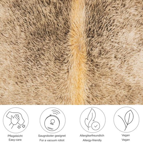 Tapis En Fourrure Synthétique Emilia 170x220 Cm - Marron