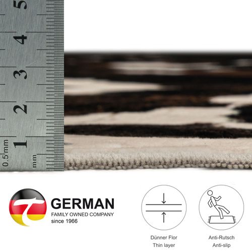 Tapis En Fourrure Synthétique Emilia 190x250 Cm - Noir