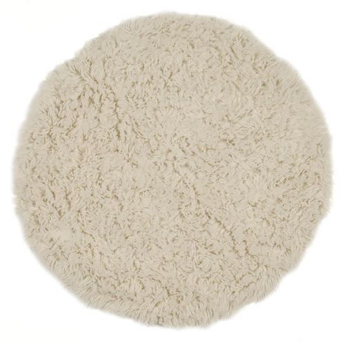 Tapis Flokati Grec Original Flokos 1250 Diam 160 Cm - Crème