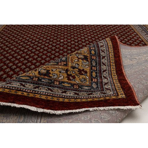 Tapis Tissé à Bordures Beatrice 60x130 Cm - Rouge