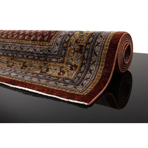 Tapis Tissé à Bordures Beatrice 80x150 Cm - Rouge