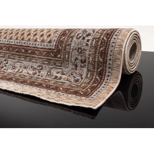 Tapis Tissé à Bordures Beatrice 80x150 Cm - Beige