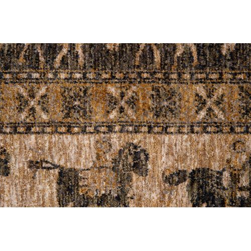 Tapis Tissé à Bordures Beatrice 80x150 Cm - Beige