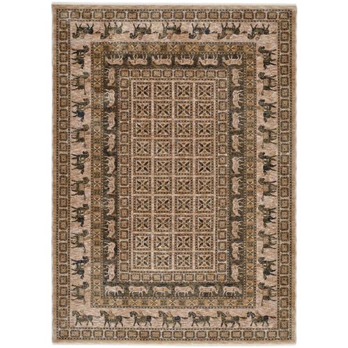 Tapis Tissé à Bordures Beatrice 160x230 Cm - Beige