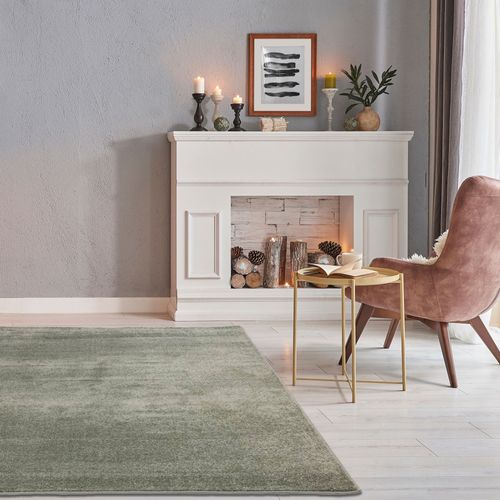 Tapis Simple Au Design Uni Paola 67x120 Cm - Vert