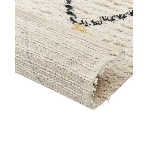 Tapis En Coton 160 X 230 Cm Beige Tezpur