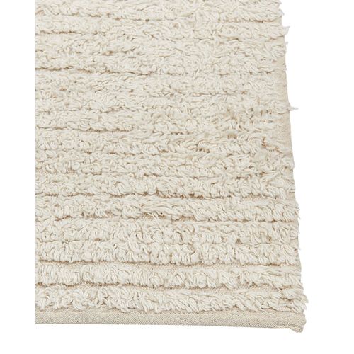 Tapis En Coton 160 X 230 Cm Beige Tezpur