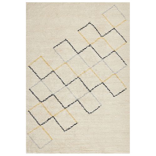 Tapis En Coton 160 X 230 Cm Beige Tezpur