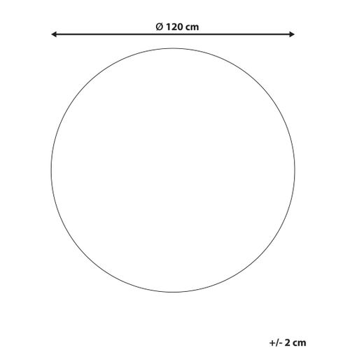 Tapis Rond En Jute D 120 Cm Beige Et Noir Yozgat