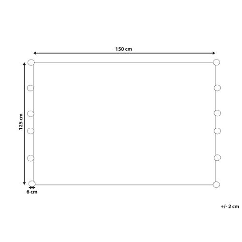 Plaid En Coton 125 X 150 Cm Gris Yasam