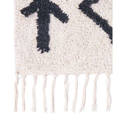 Tapis Bozkir Beige 80 X 230 Cm Coton