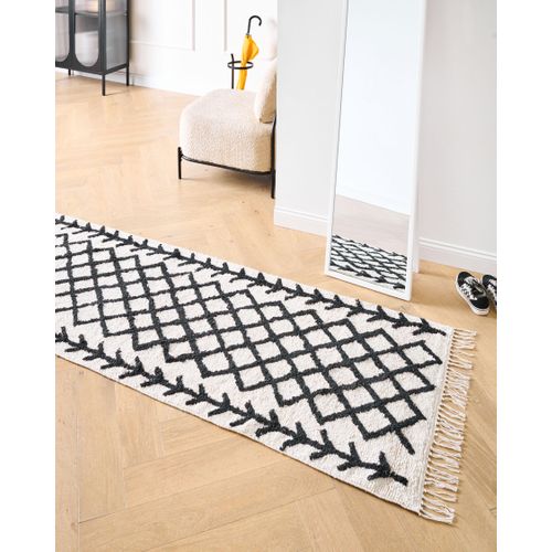 Tapis Bozkir Beige 80 X 230 Cm Coton
