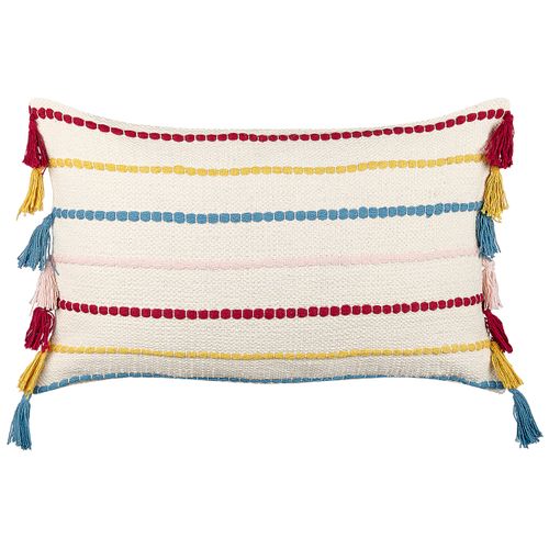 Coussin Coton Beige Clair Agave 40 X 60 Cm