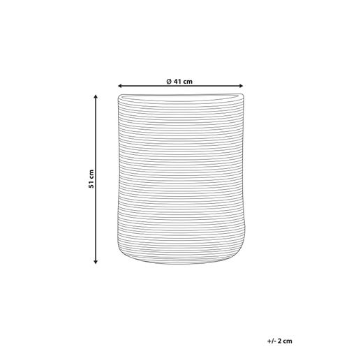 Panier En Coton Beige Et Noir D 41 Cm Yerkoy