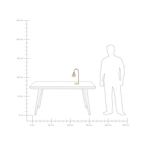 Lampe à Poser Ramis Métal Doré