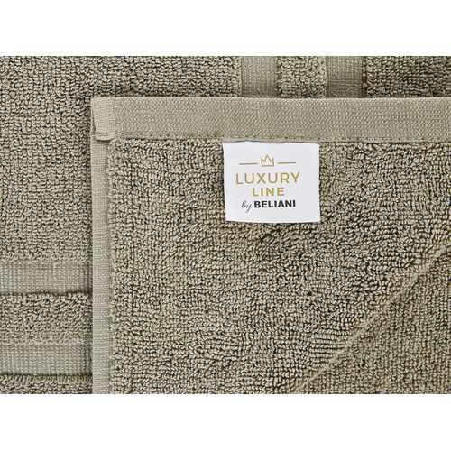 Lot De 9 Serviettes De Bain En Coton Vert Olive Mitiaro