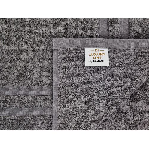 Lot De 9 Serviettes De Bain En Coton Gris Mitiaro