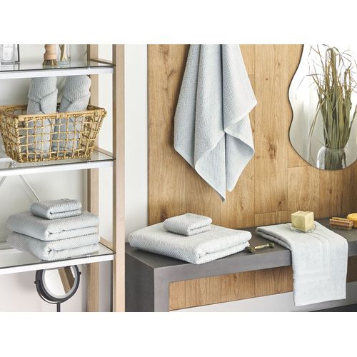 Lot De 9 Serviettes De Bain En Coton Vert Menthe Mitiaro