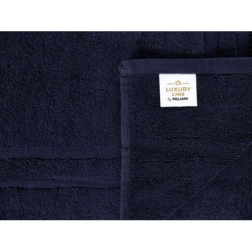 Lot De 9 Serviettes De Bain En Coton Bleu Foncé Mitiaro