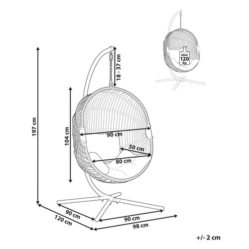 Chaise Porte-à-faux Beige Acri